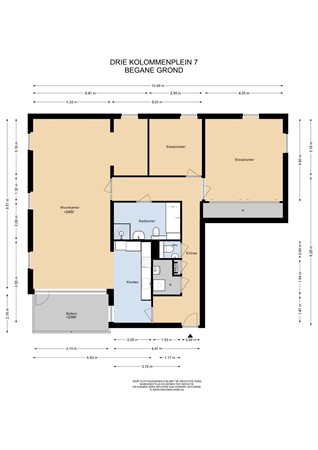 Floorplan - Drie Kolommenplein 7, 1431 LB Aalsmeer
